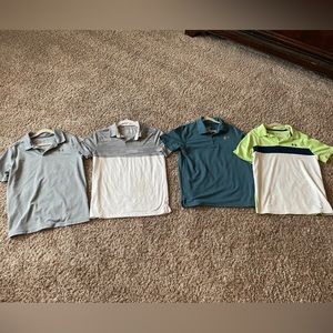 Lot of 4 UnderArmour polo shirts Youth Large